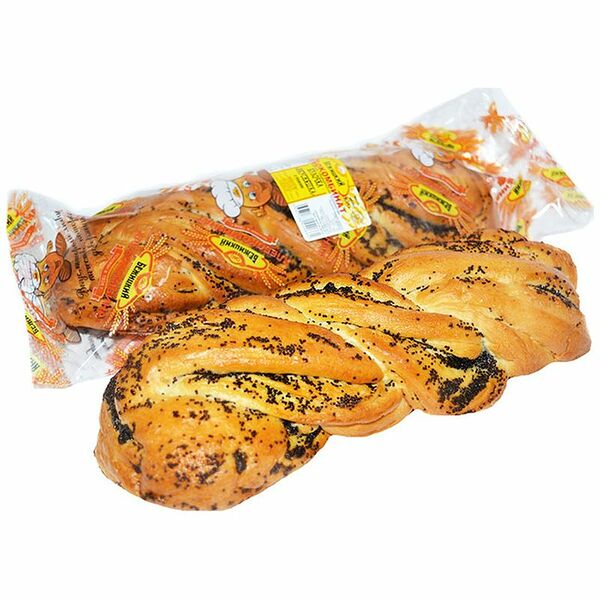 Булочка Бежицкий ХК Вкусняшка с маком 250г