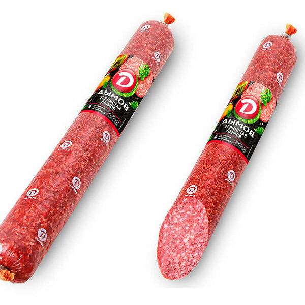 Колбаса сырокопченая полусухая Зернистая ТМ Дымов