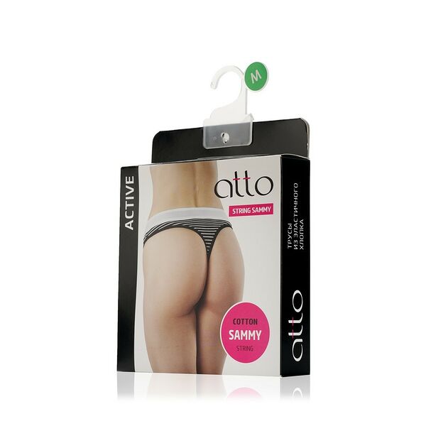 Женские трусы Atto Sammy - string , Черный , M