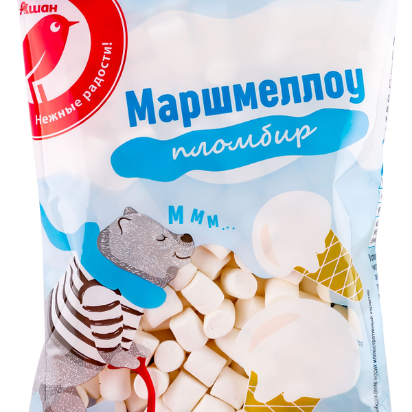 Маршмеллоу АШАН Красная птица мини с ароматом пломбира
