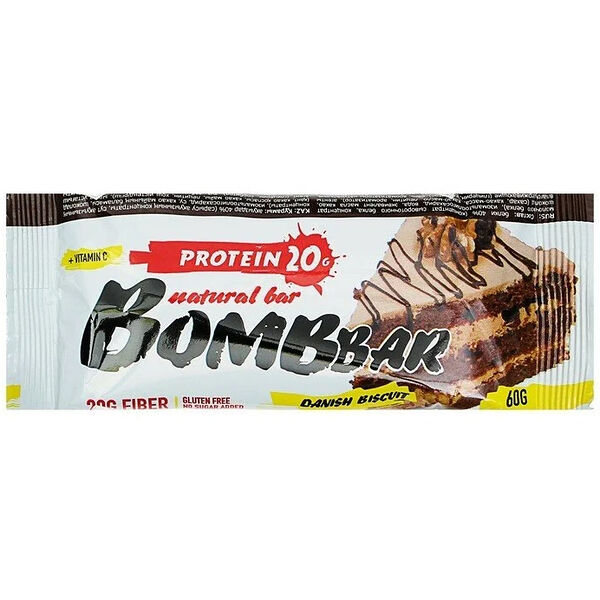 BomBBar протеиновый батончик - датский бисквит