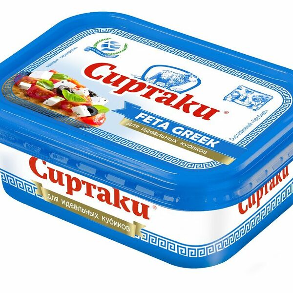 Сыр плавленый Сиртаки Feta Greek 45% БЗМЖ 200 г