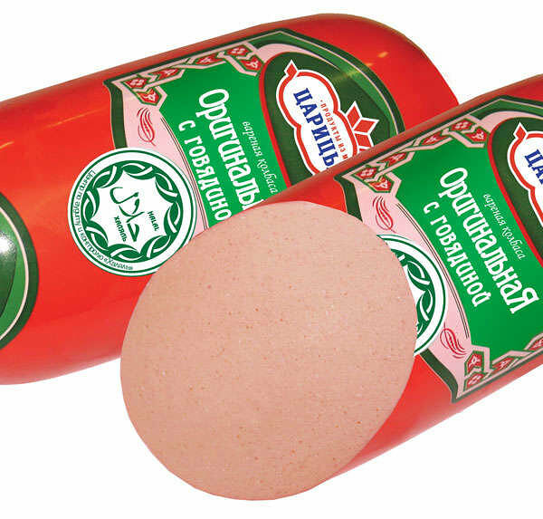 Колбаса вареная Оригинальная с говядиной Халяль ТМ Царицыно