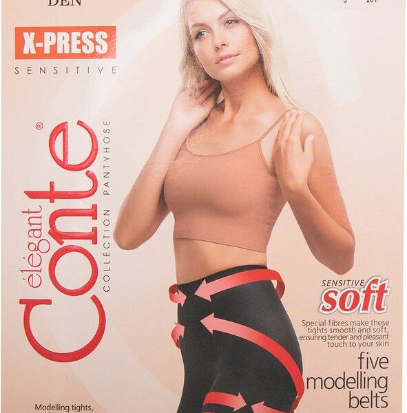 Колготки Conte Elegant X-Press 40 Nero Черные Размер 3