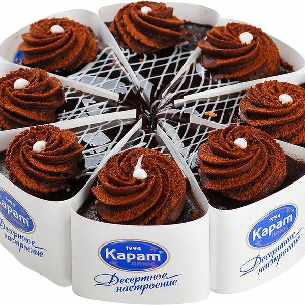 Торт бисквитный Карат Плюс Шоколадный, 700г