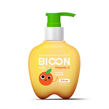 Зубная паста Bio On «Сладкий апельсин» детская с витамином С