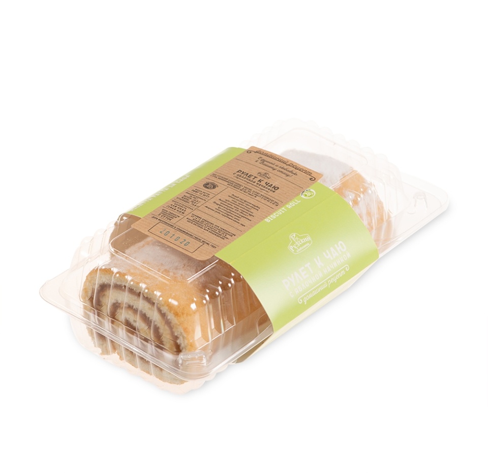 

Рулет Рузский хлебозавод К чаю с яблочной начинкой 300 г