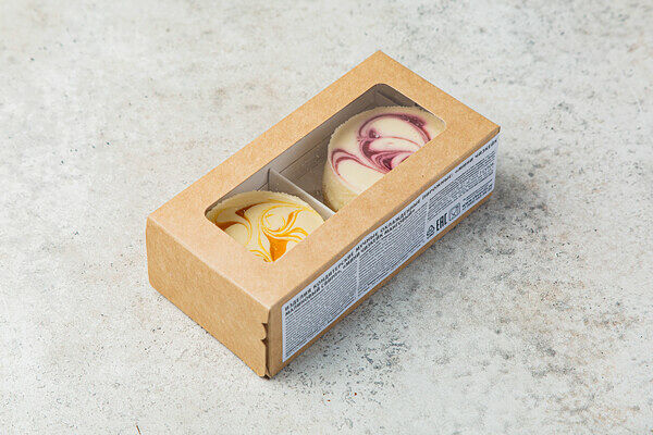 Набор мини чизкейков Малина, Манго