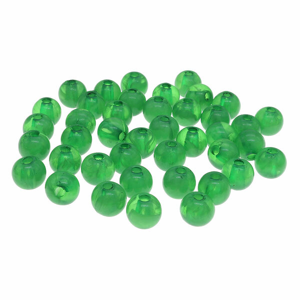 Бусины полупрозрачные 2008 пластик, 8мм, 20гр (70+/-4шт) Astra&Craft(AD053 изумрудный)