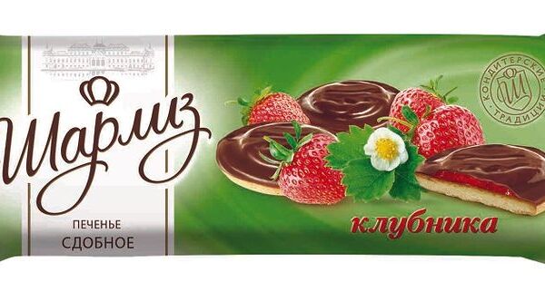 Печенье Шарлиз сдобное клубника, 137г