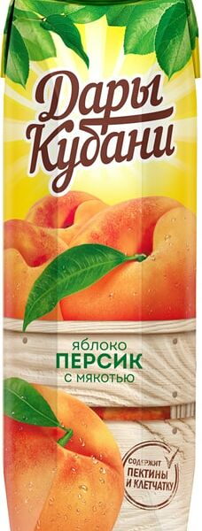 Нектар Дары Кубани Яблоко-Персик 950мл