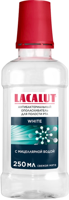 

Ополаскиватель для полости рта Lacalut White антибактериальный 250 мл