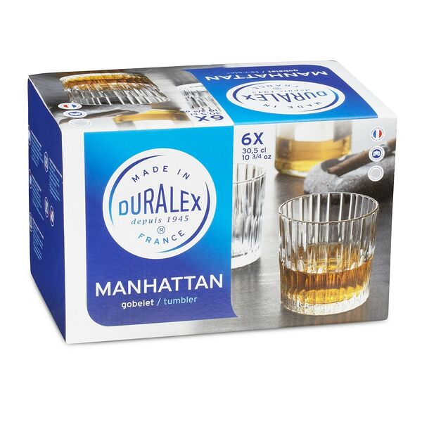 Набор стаканов Duralex Manhattan, 6 шт, 305 мл, стекло