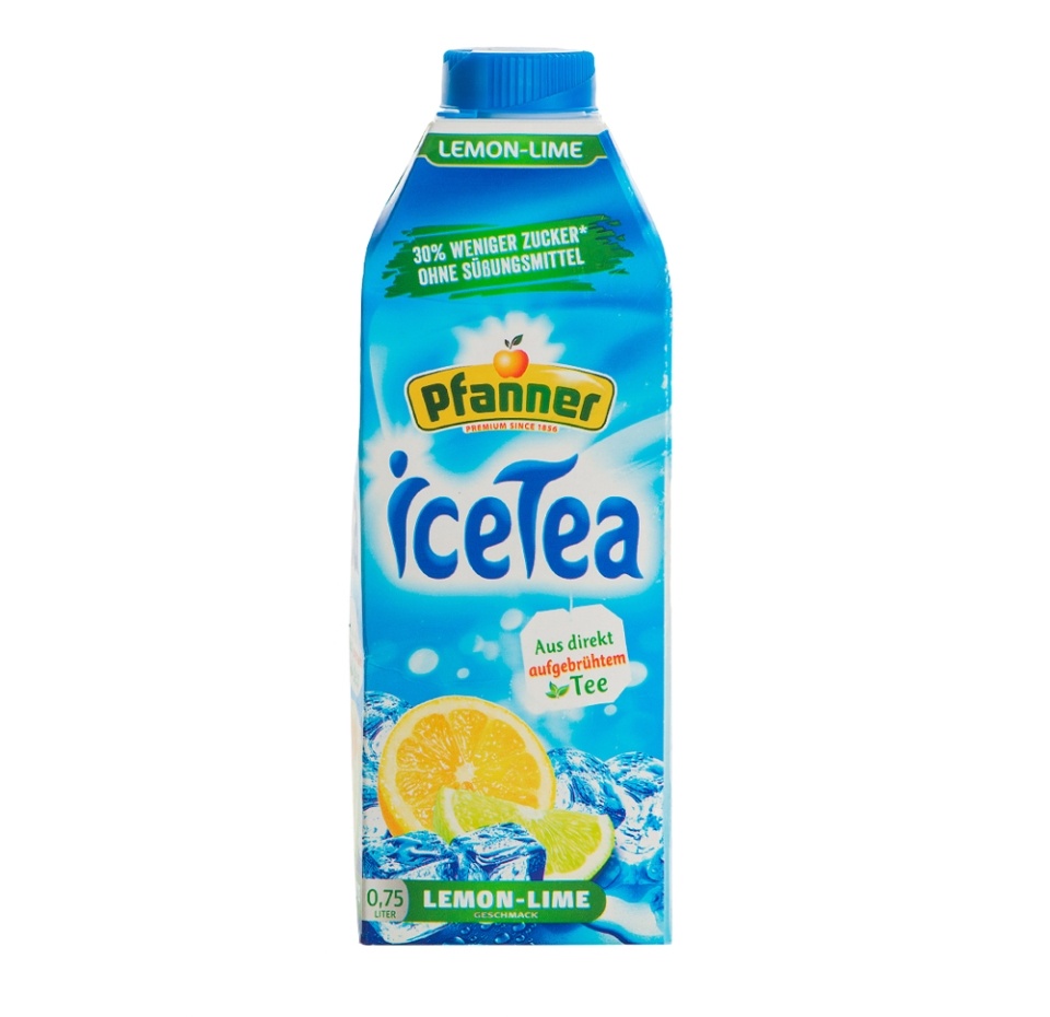 

Холодный чай Pfanner Ice Tea лимонный с уменьшенным количеством сахара 0.75 л