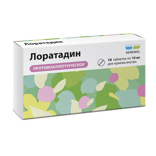 Лоратадин Реневал 10 мг 10 шт таблетки