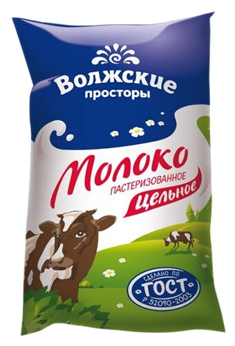 

Молоко Волжские просторы пастеризованное 3.5% 900 мл