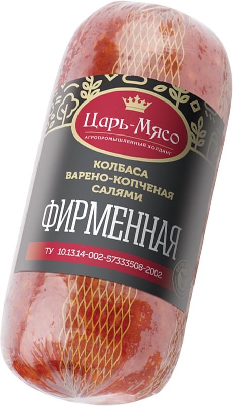 

Салями Царь-Мясо Фирменная варено-копченая 300 г