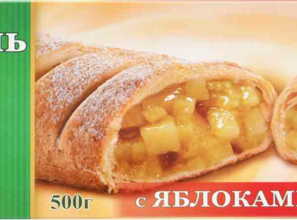 Штрудель для выпекания Морозко с яблоками и изюмом 500 г