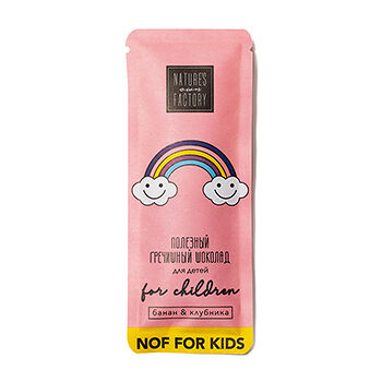 Гречишный шоколад для детей Банан и клубника, Nature's Own Factory 20г