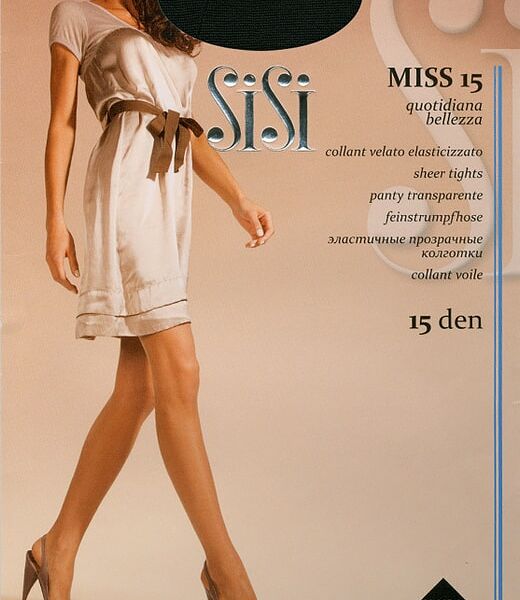 Колготки SiSi Miss 15 Nero Черные Размер 2