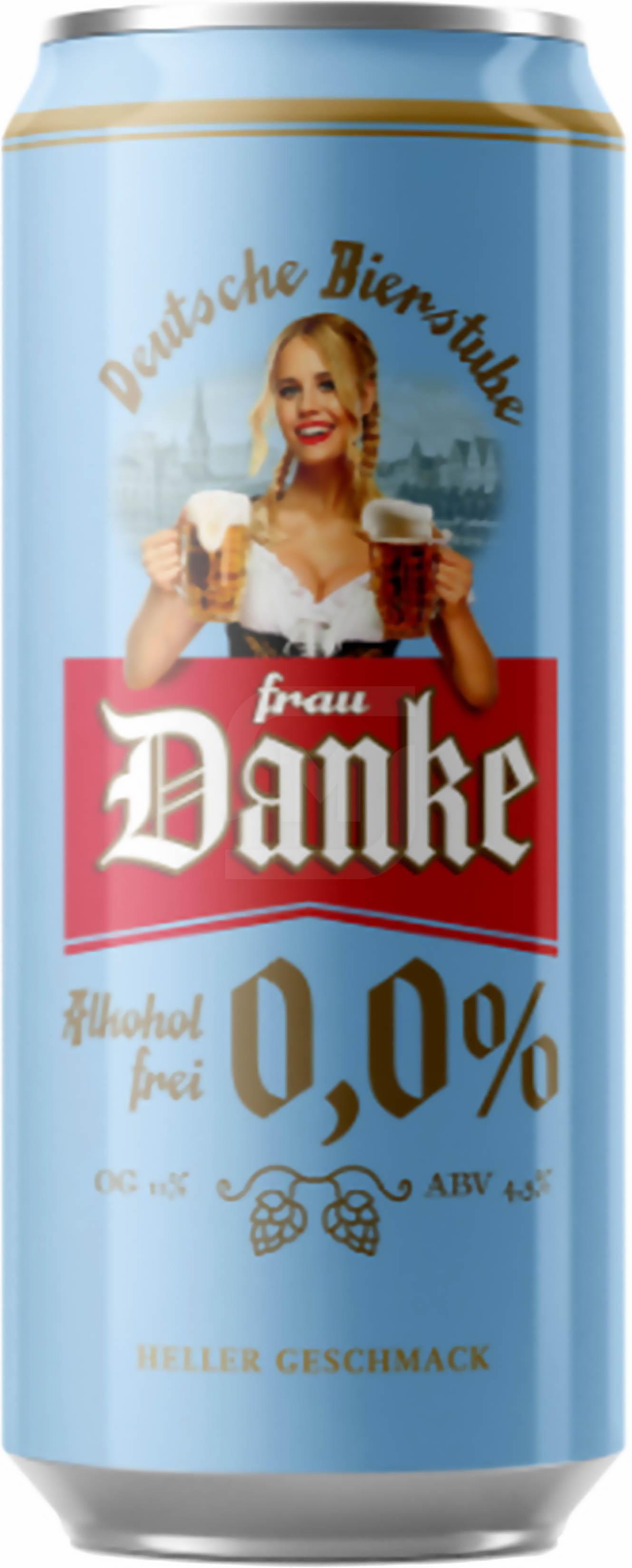 

Пиво Frau Danke светлое фильтрованное пастеризованное 0%