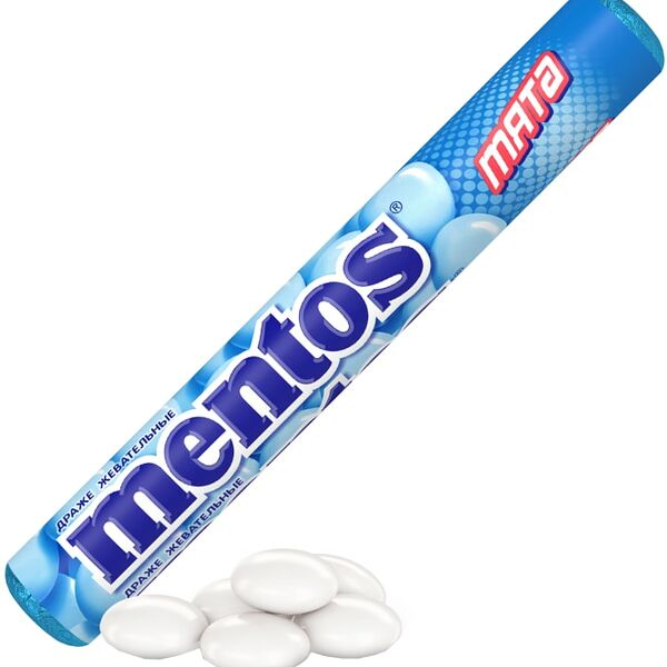 Драже Mentos жевательные Мята 37.5г