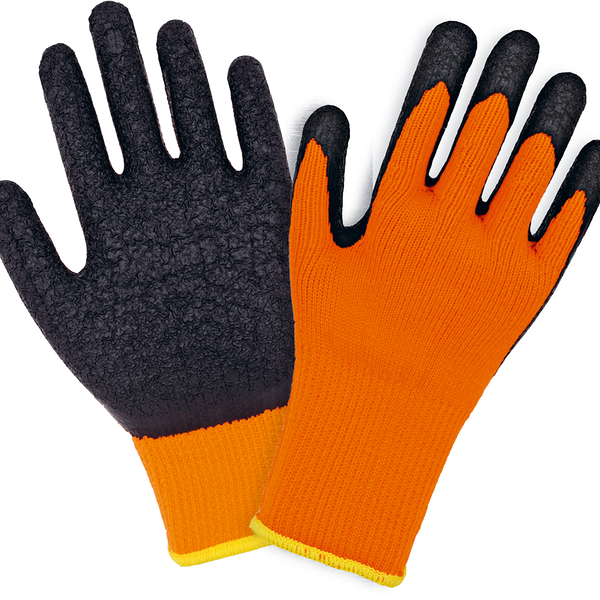 Перчатки ЛЕНТА акриловые, утепленные, с покрытием из вспененного латекса Арт. 026001/LTG-001