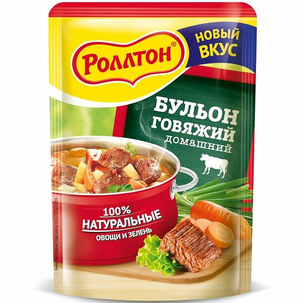 Бульон Роллтон говяжий домашний, 100г