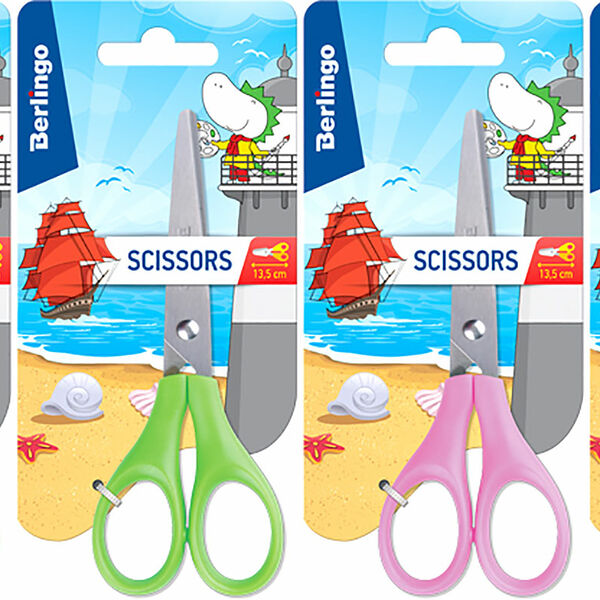 Ножницы детские Berlingo 13.5см в ассортименте