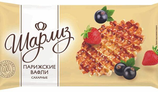 Вафли Шарлиз Парижские сахарные, 150г