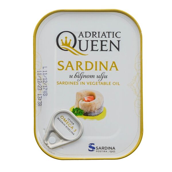 Сардины Adriatic Queen в растительном масле 