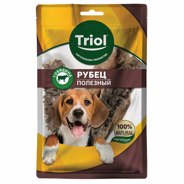 Лакомство для собак Triol Рубец говяжий полезный