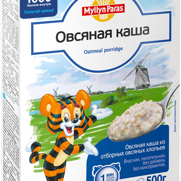 Каша овсяная из отборных хлопьев Myllyn Paras