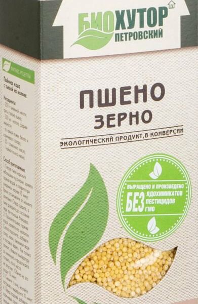 Пшено зерно Био-Хутор Петровский экологическое в конверсии, 300 г