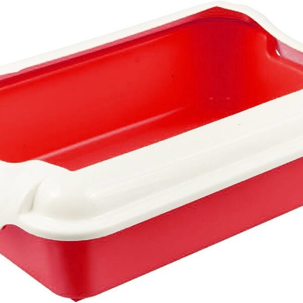 HOMECAT бюджет Туалет с бортиком красный  37х27х11,5см