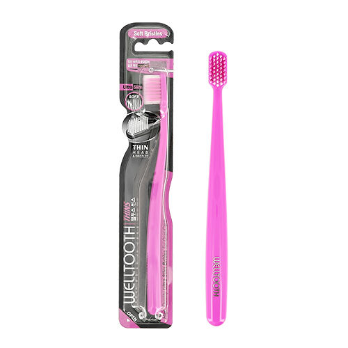 Щетка зубная `Welltooth (мягкая) pink