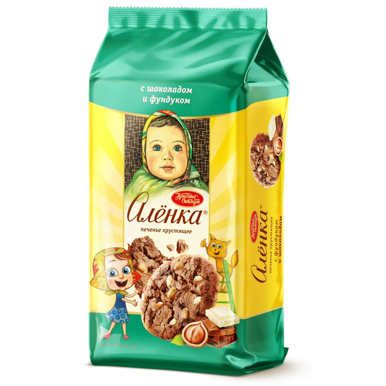 

Печенье Алёнка с шоколадом и фундуком 170 г