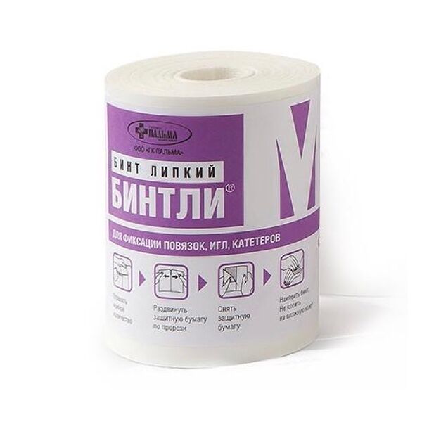 Бинт Бинтли-М 10 см x 15 м липкий