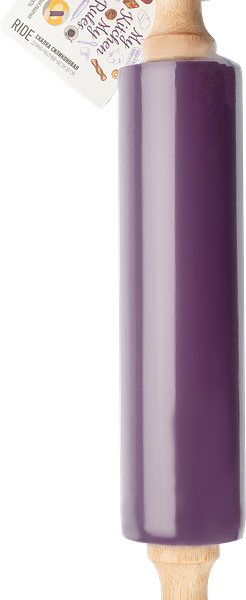 Скалка Apollo Ride 37,5x5,2x5,2см, силикон, пищевой пластик Арт. RID-01-L, в ассортименте