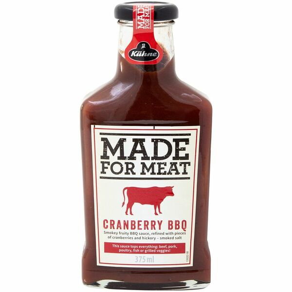 Соус Kuhne Made For Meat с барбекю и клюквой, 375г