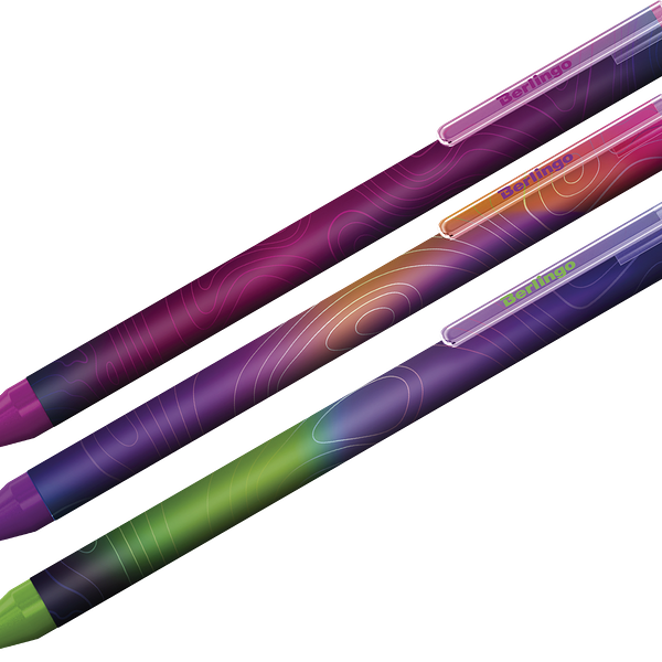 Ручка шариковая BERLINGO Terrain 0,7мм, автоматическая, синий