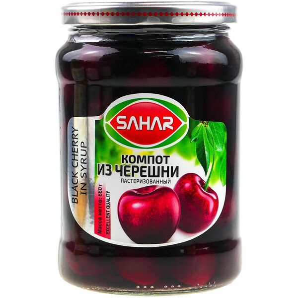 Компот из черешни Sahar пастеризованный