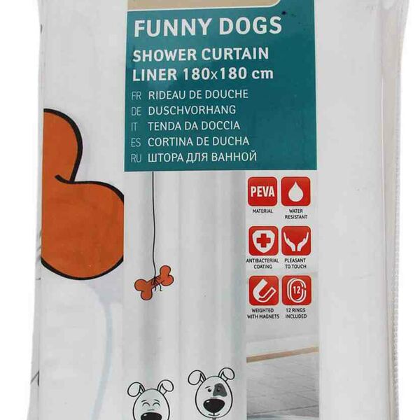 Штора для ванной Tatkraft, 180×180 см