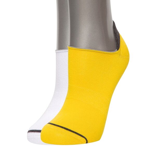 Носки unisex Askomi au-4015 цвет желтый/белый р.23 (36-38) 2 пары, Россия