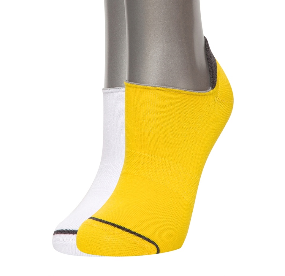 

Носки unisex Askomi au-4015 цвет желтый/белый р.23 (36-38) 2 пары, Россия