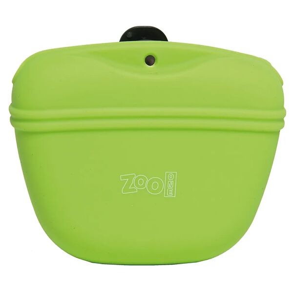 Сумочка для лакомств силиконовая с магнитным замком, 12х10х4 см, салатовая