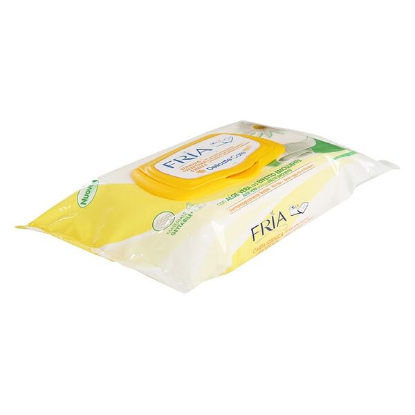 Влажная туалетная бумага с алоэ вера и ромашкой FRIA 50 шт, Италия