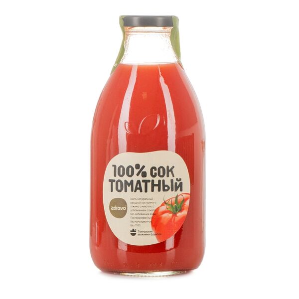 Сок Zdravo томатный 100% 0.75 л