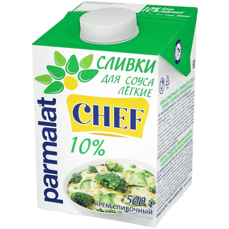 

Сливки Parmalat Chef 10% 500 г