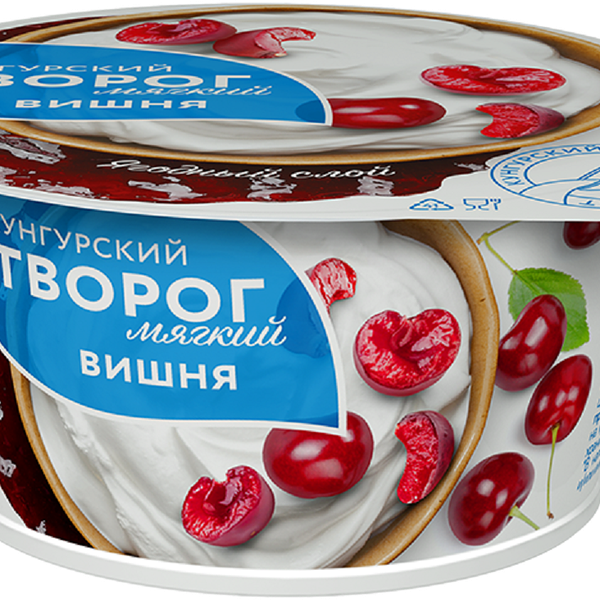 Творог Кунгурский МК мягкий вишня 3.5%